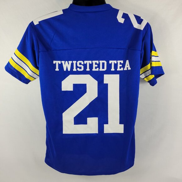 Twisted Tea Vintage Football Jersey #21 Mens size Small - Picture 2 of 3
